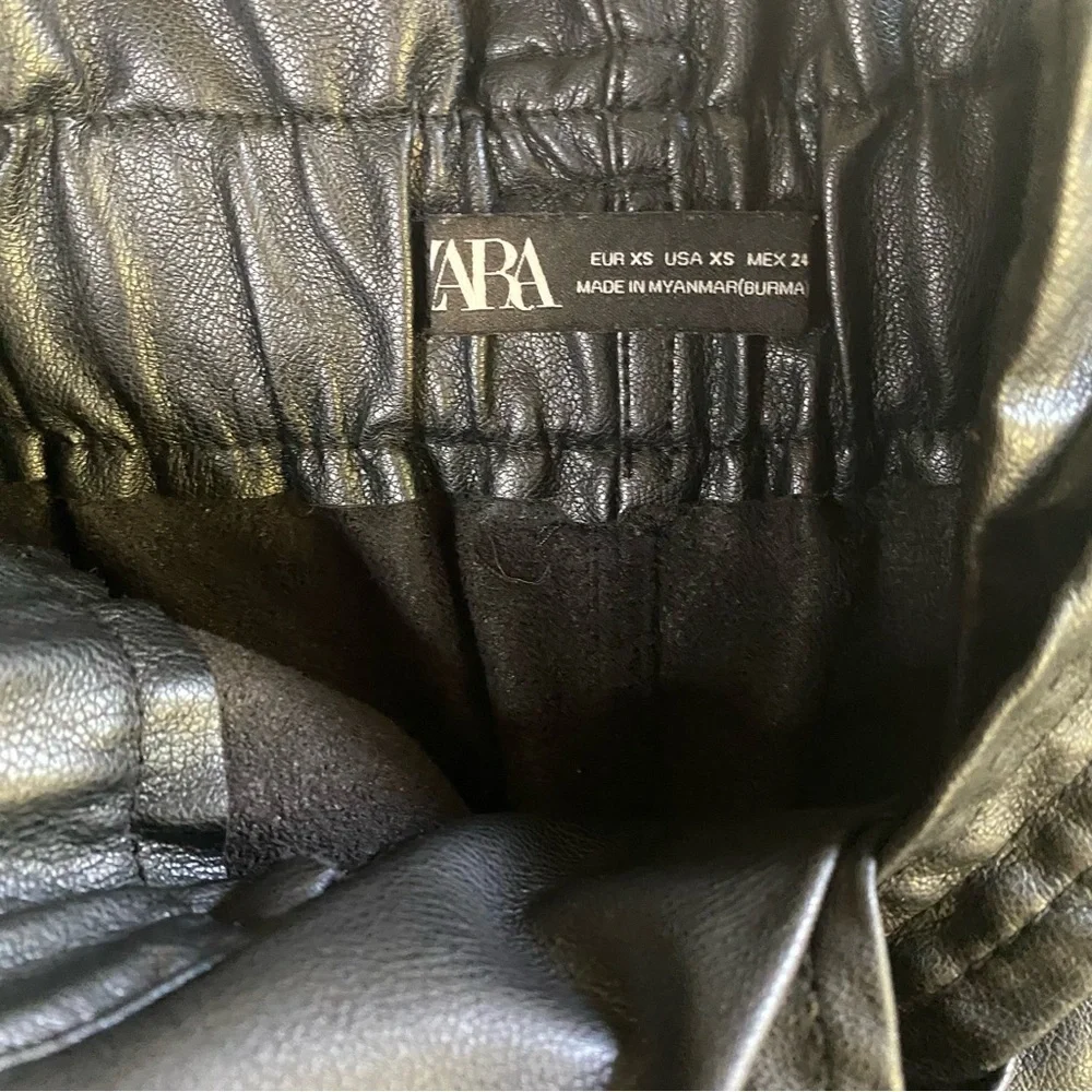 Zara leather belted shorts - Picture 5 of 6